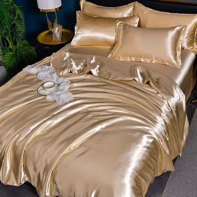 SatinLuxe Duvet Cover - Soft, Glossy Satin Bedding