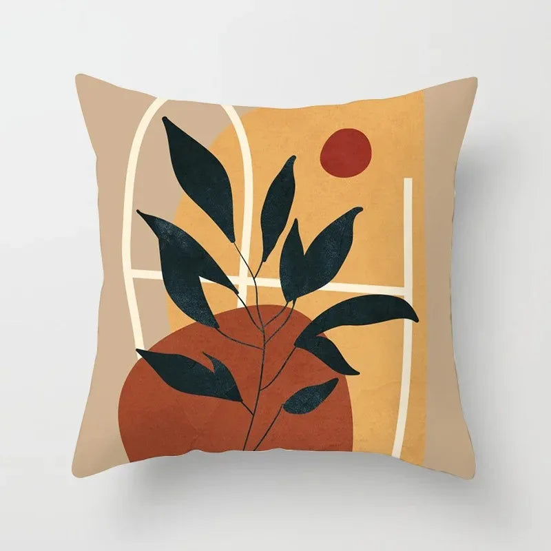 VelvetHaven - Botanical Cushion Cover for a Fresh, Natural Interior
