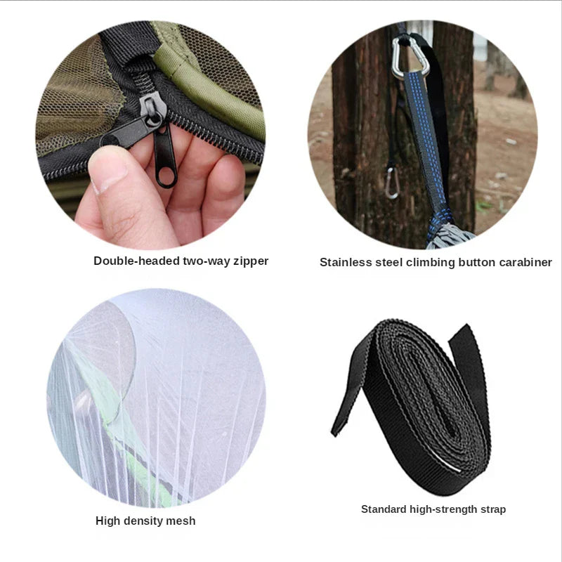 HangMatPro - Hammock with Mosquito Net and Anti-Roll System