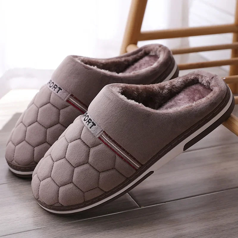 Cozy Cushions - Soft Cotton Slippers for Large Sizes