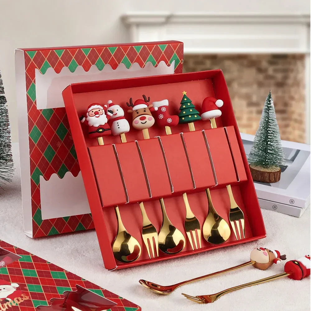XmasSpoons - Elegant Christmas Spoon Set for the Festive Table