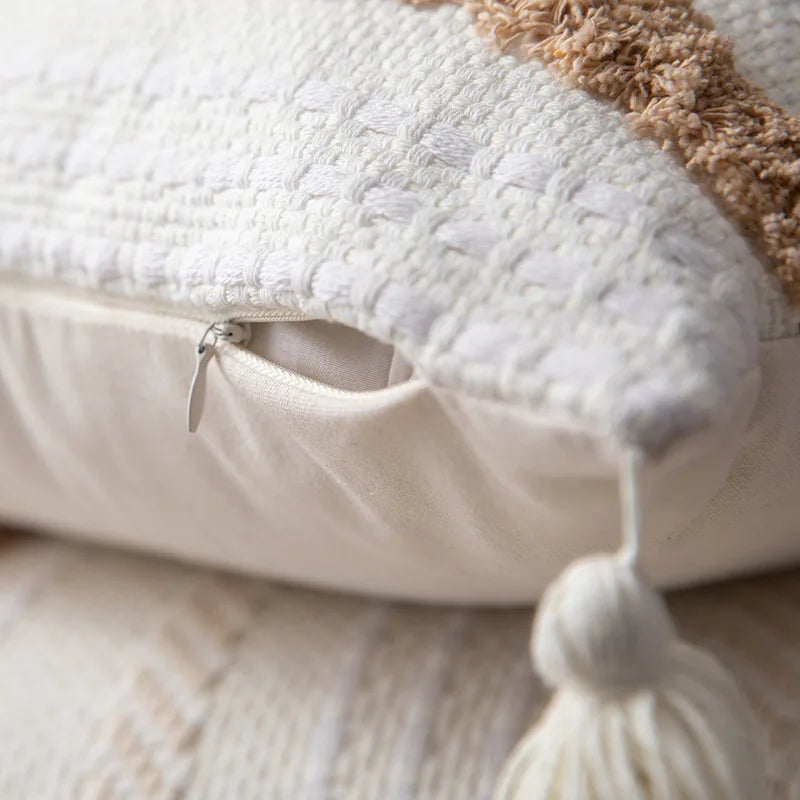 Lumière - Luxurious Tufted Fabric Cushion Cover