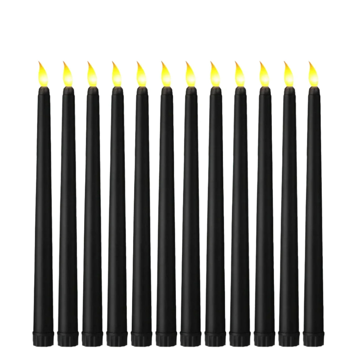 Shadowglow - Elegant Black LED Candles for a Magical Ambience