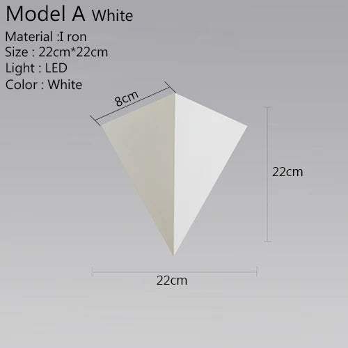 TriGlow Light - Modern 3W LED Wall Light
