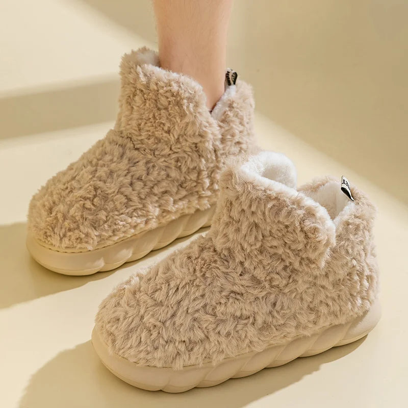 VelvetLuxe - Cozy Cotton Plush Winter Slippers