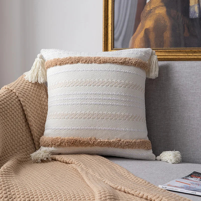 Lumière - Luxurious Tufted Fabric Cushion Cover