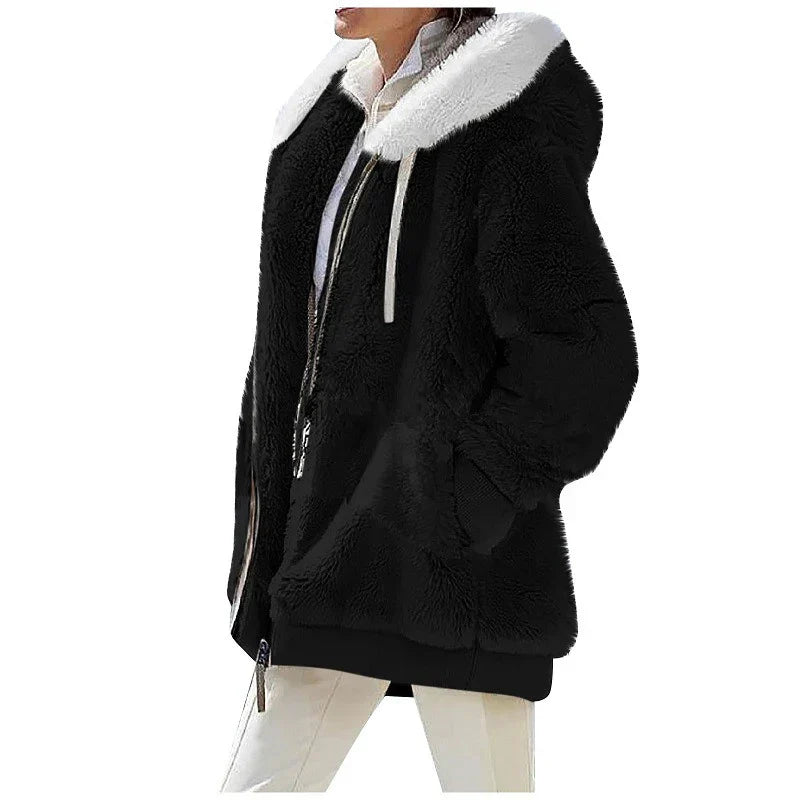 CozyCocoon Hoodie - Oversized Fleece Sweatshirt for Winter
