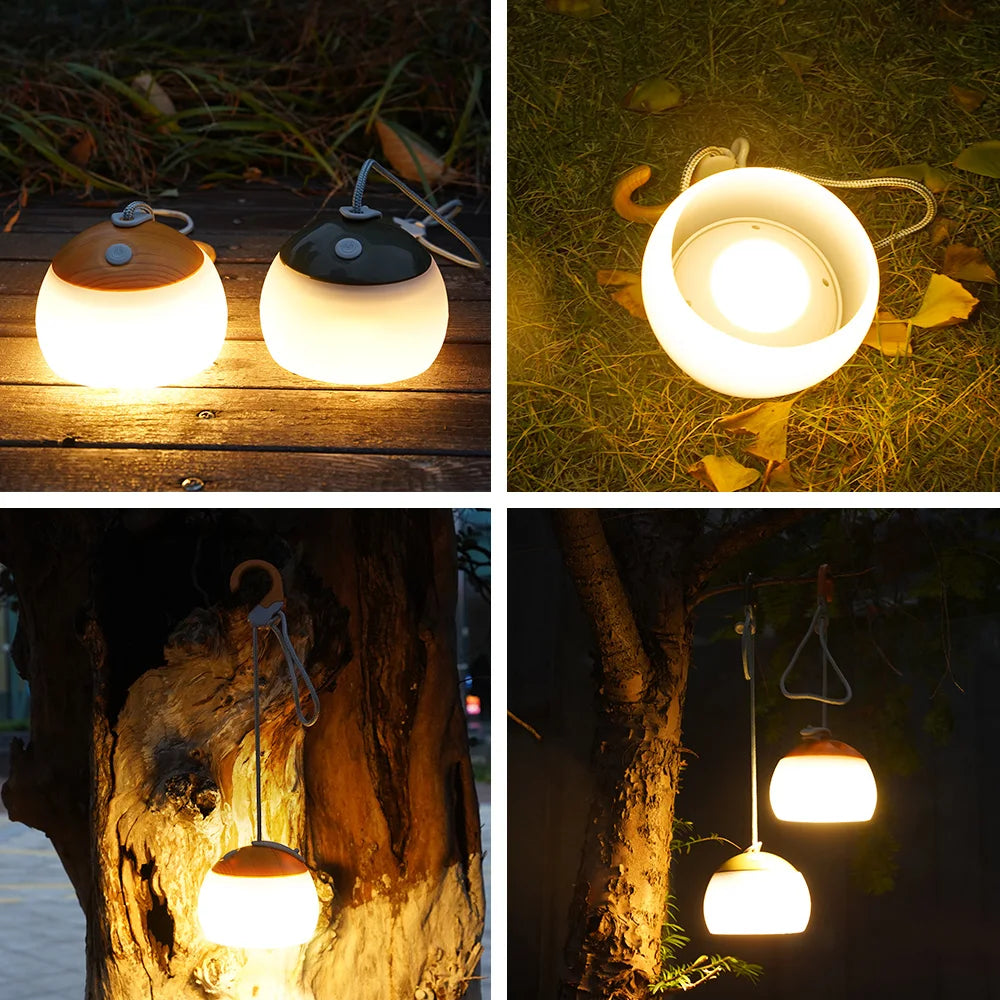 CampGlow - Lampe Camping Rétro Rechargeable USB
