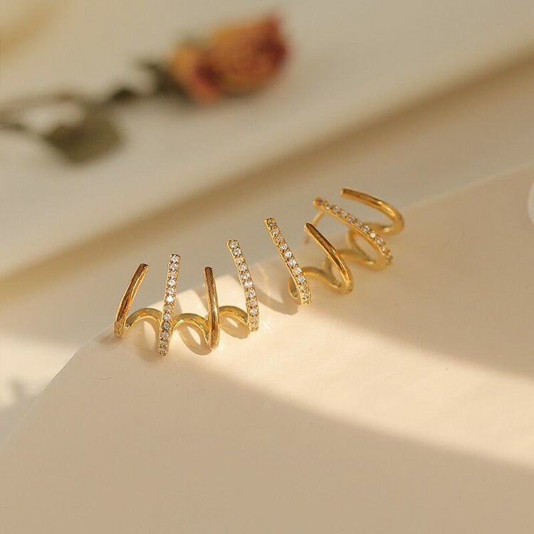 Set Boucles d'Oreilles Griffe 4 Styles en 1 - Polyvalentes