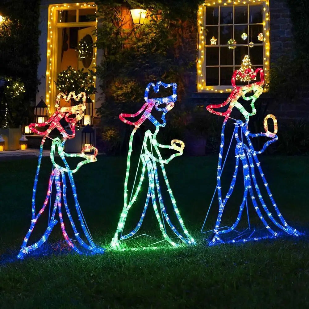 Enchanting Glow - LED Three Wise Men Christmas Decoration