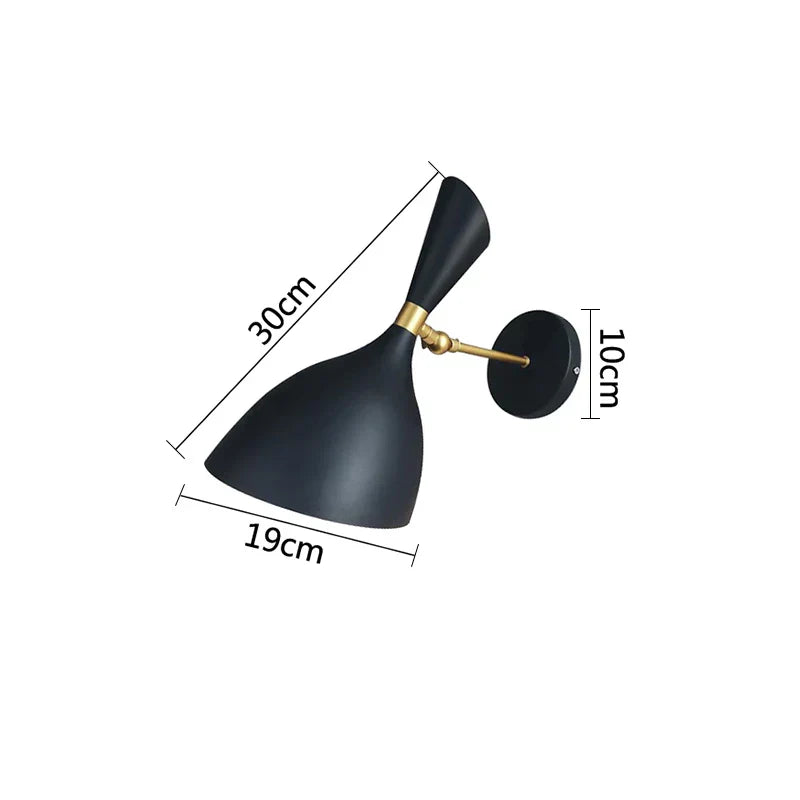 Luminous Haven - Applique Murale LED Industrielle pour Chambre