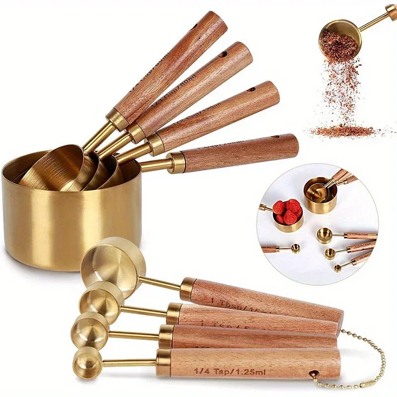 MeasureSet - Stainless Steel Measuring Spoons and Cups Set