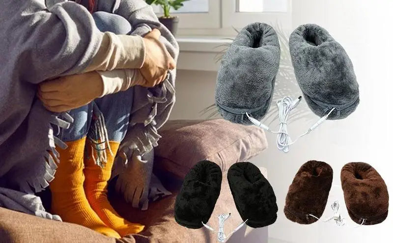 HeatCloud Slippers - Soft USB Heated Slippers for Ultimate Comfort