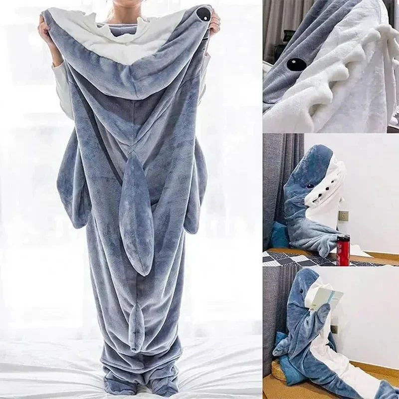 SharkWrap - Ultra Soft Flannel Shark Blanket