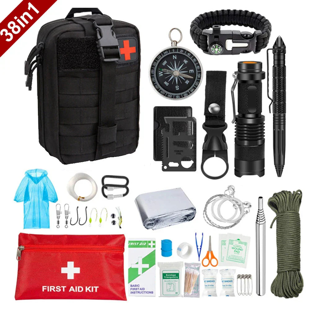 SurvivalAid - Kit complet de premiers secours et de survie