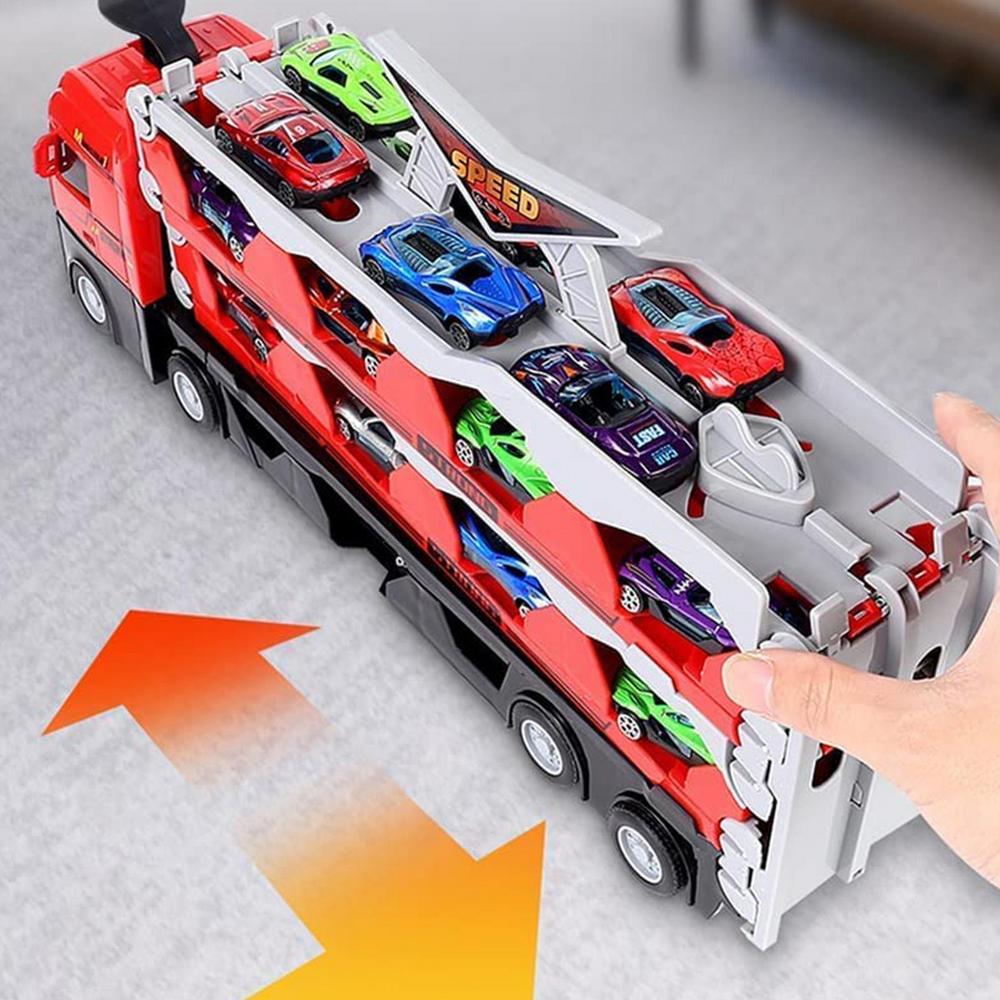 MegaTransporter - Camion Jouet avec Mini Voitures