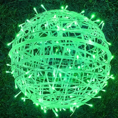 Sphere - Guirlande lumineuse en rotin pour fêtes et décoration élégante