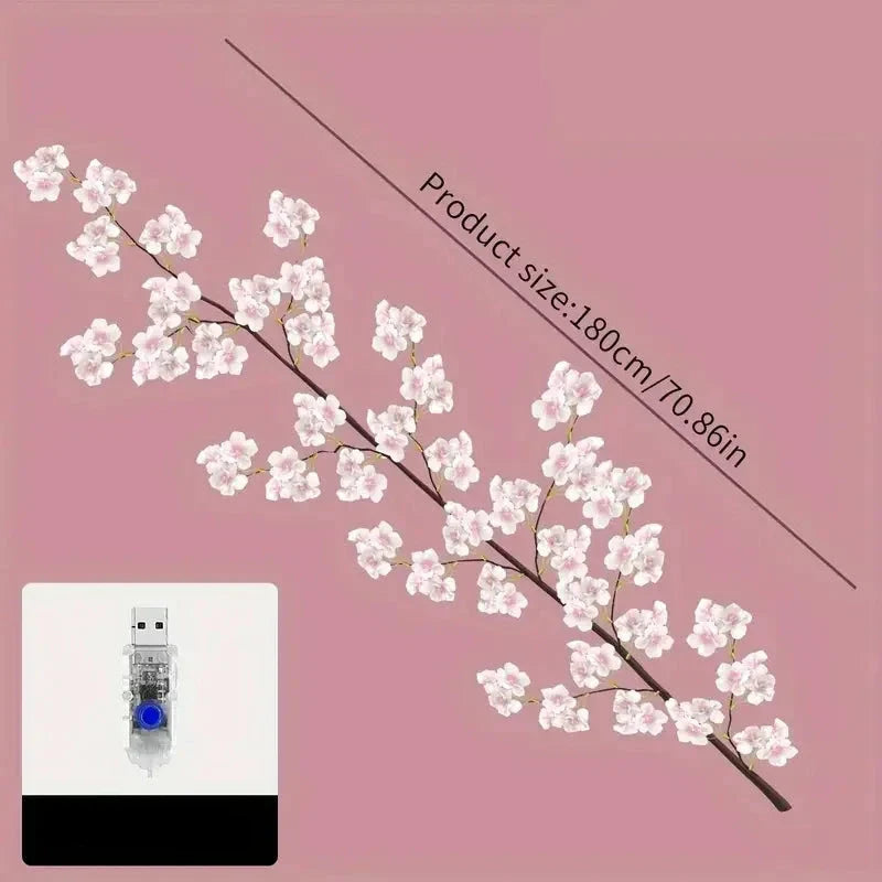 SakuraGlow Lights - Guirlande lumineuse LED fleurs de cerisier