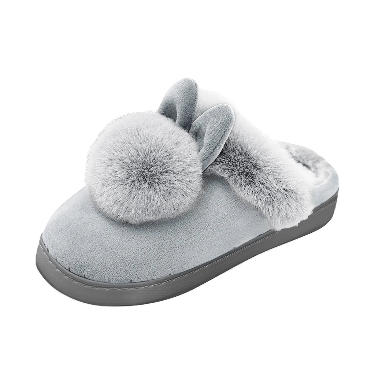 Plush Bunny Slippers - Cozy Rabbit Ear Slippers