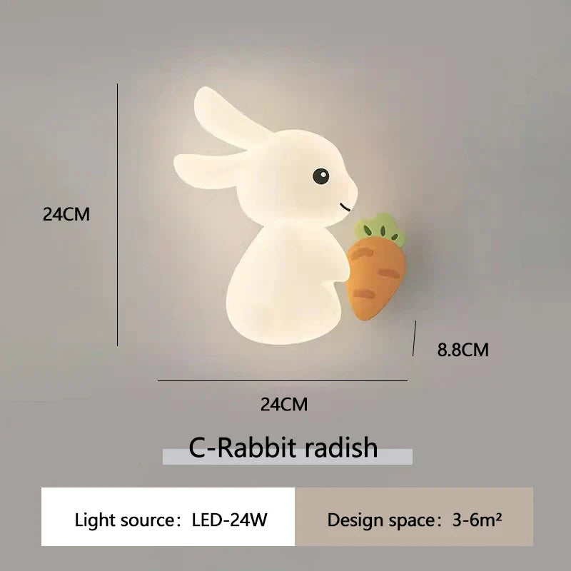 RabbitGlow Lamp - Rabbit LED Wall Lamp for Kids' Room