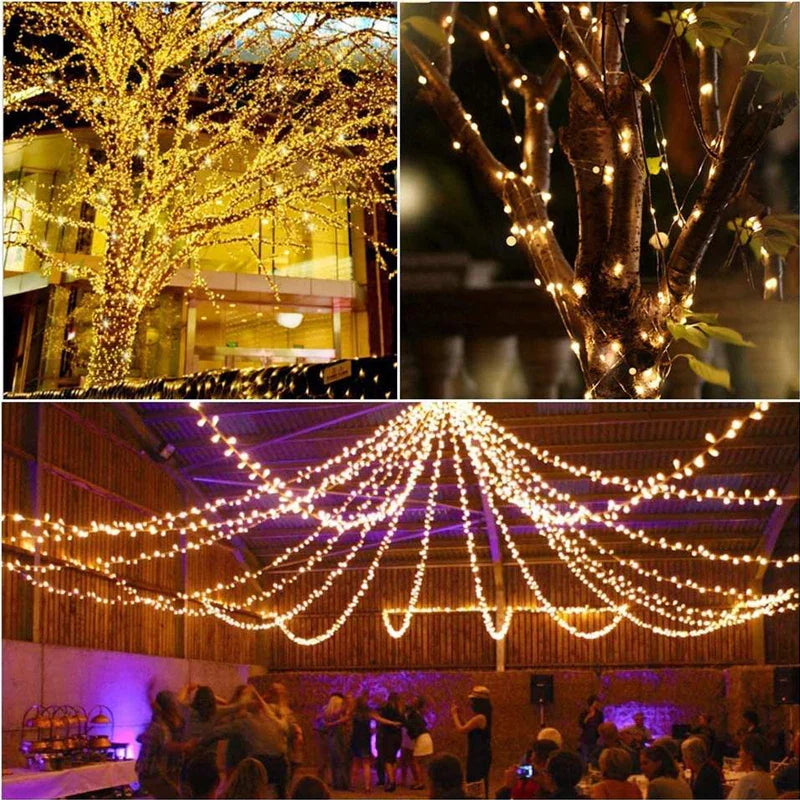 LumiereSolaire Fairy Lights - Solar String Lights for Outdoor Spaces