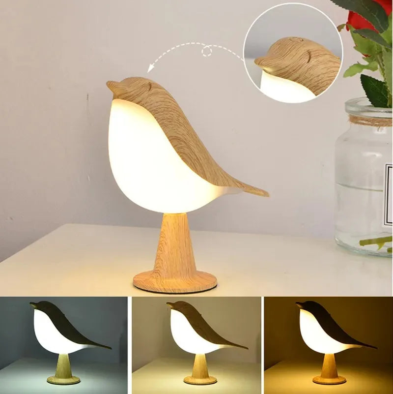 Bird Lamp - Touch Night Light with Adjustable Color Lighting
