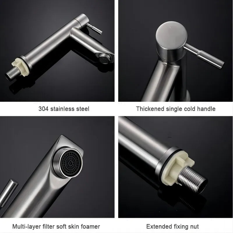 LuxStream - Luxury Stainless Steel Bathroom Basin Faucet