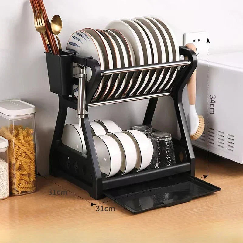 RackMaster - Foldable Stainless Steel Dish Rack