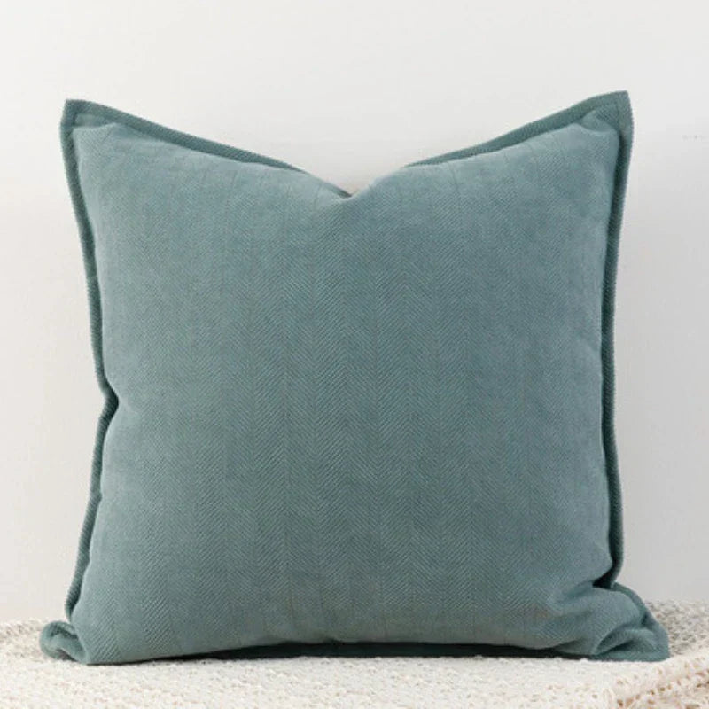 DuneWeave - Solid Color Chenille Cushion Cover for a Warm Interior