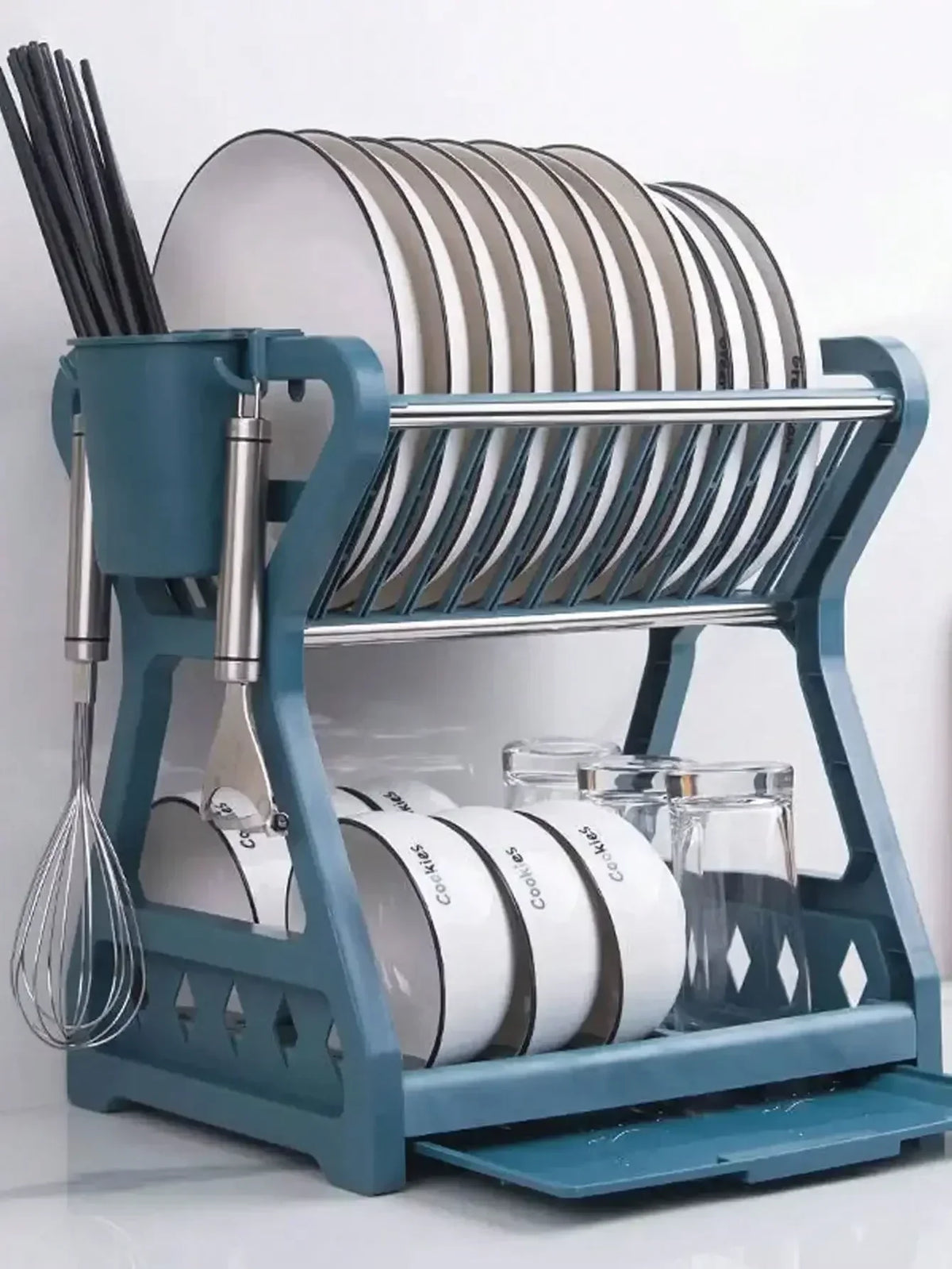 RackMaster - Foldable Stainless Steel Dish Rack