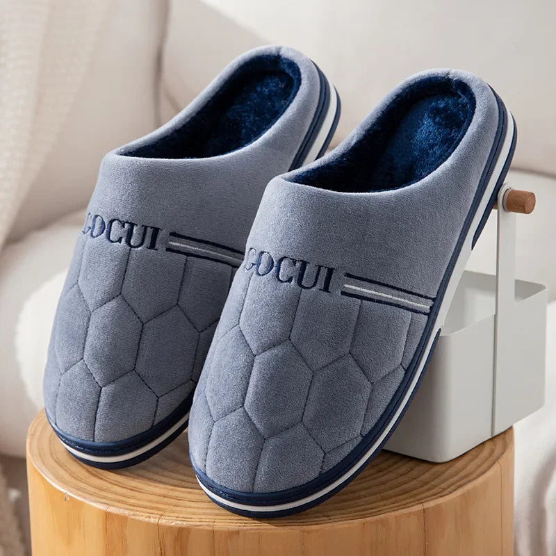 Cozy Cushions - Soft Cotton Slippers for Large Sizes