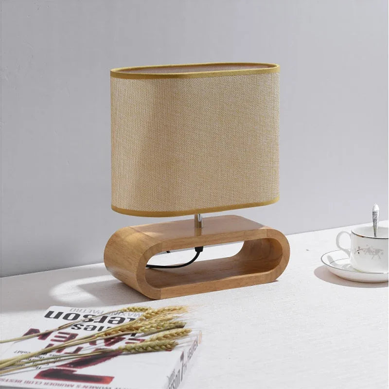 ZenHout - Wooden Desk Lamp for a Serene Ambiance