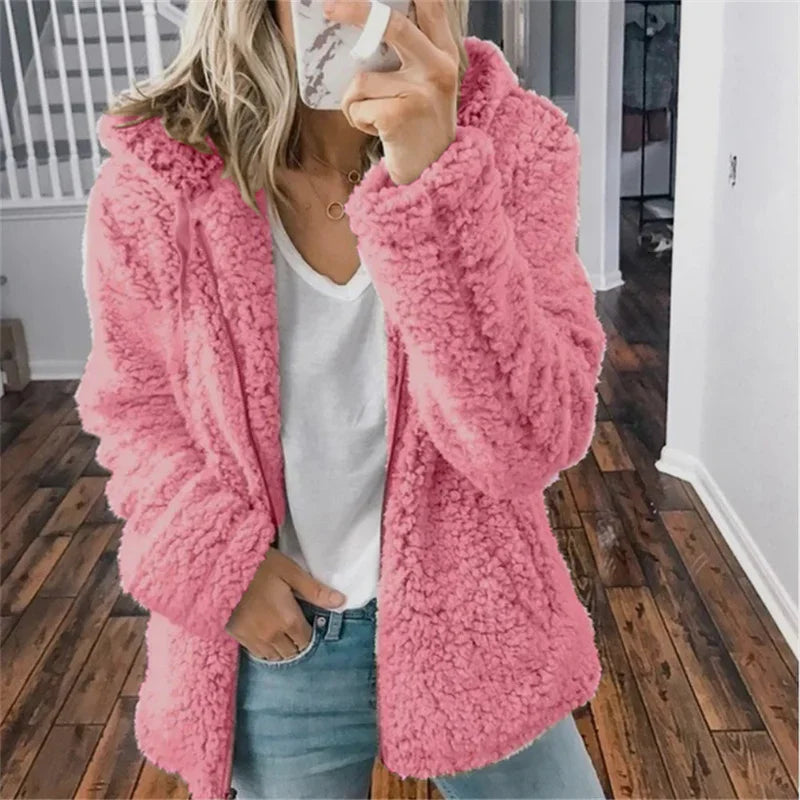 FashionNest Hoodie - Oversized Fleece Pullover for Winter