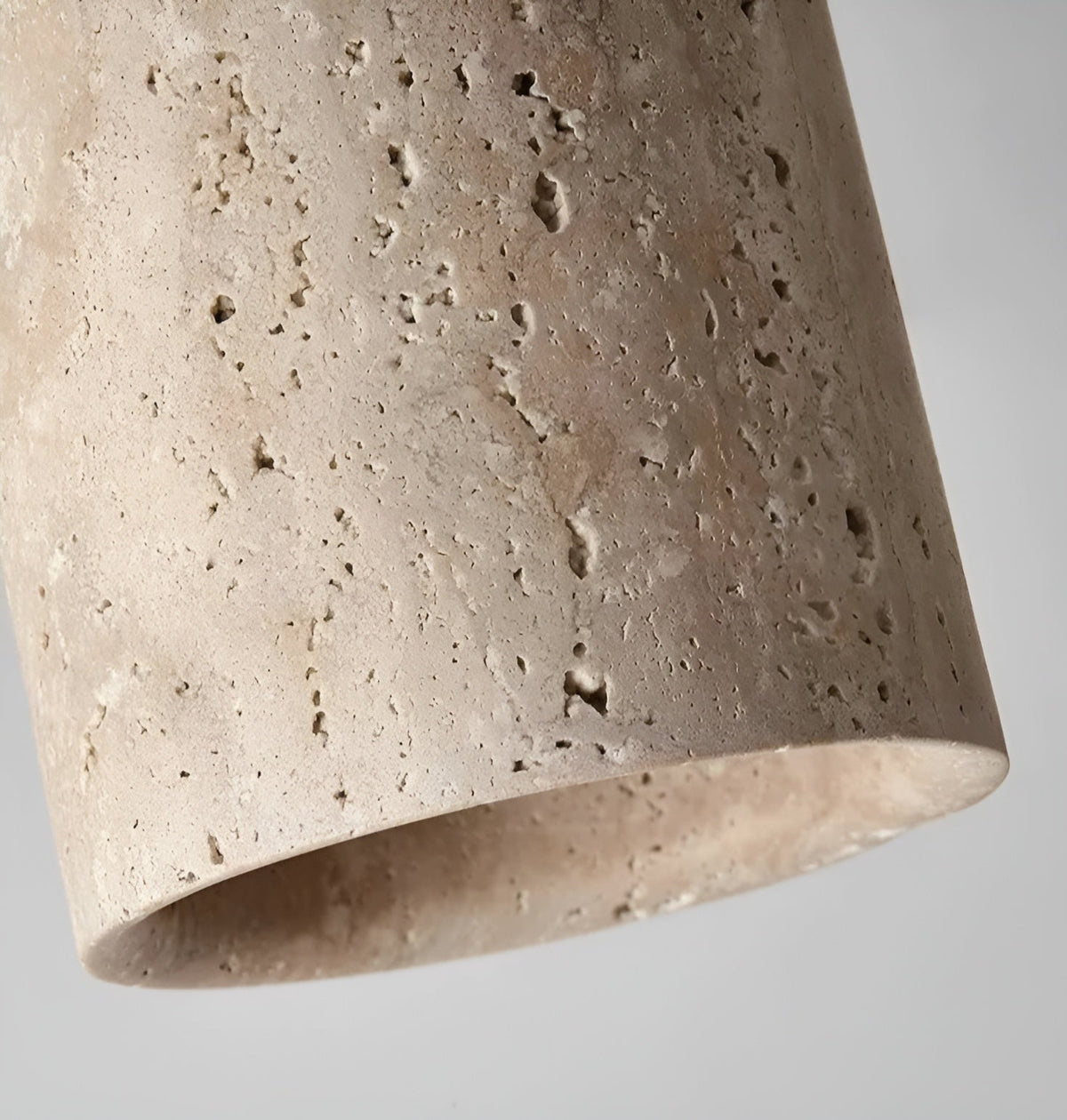 ZenElegance - Wabi Sabi Natural Travertine LED Ceiling Light