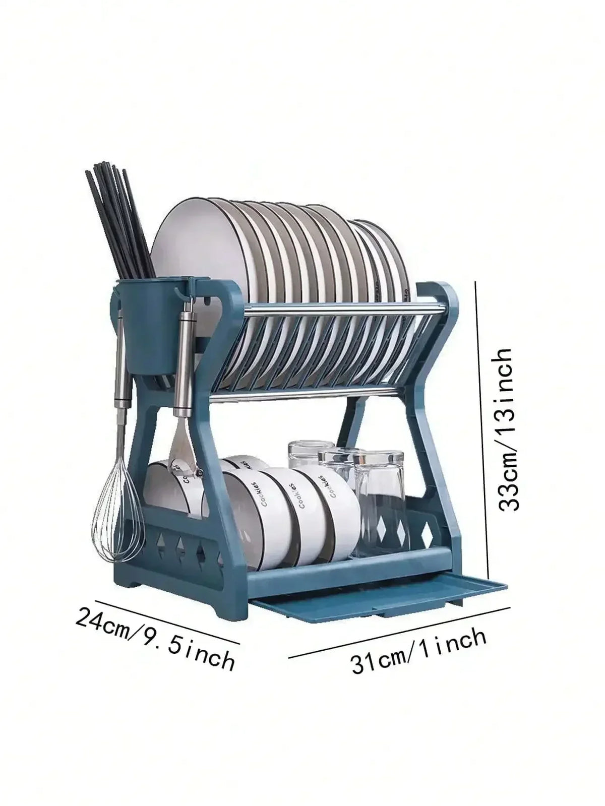 RackMaster - Foldable Stainless Steel Dish Rack