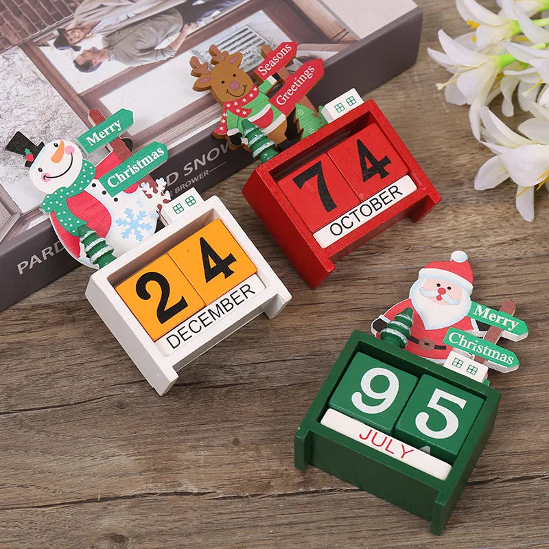 JoyfulCountdown Tree - Wooden Christmas Tree with Advent Calendar