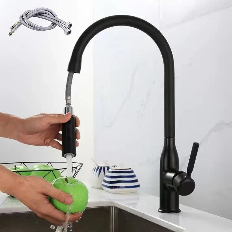 SteelFlow - Modern Kitchen Faucet with Pull-Out Sprayer