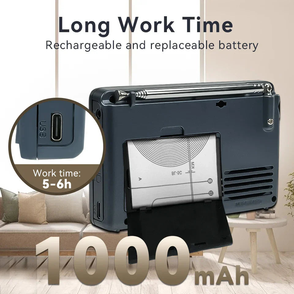 EchoWave - Radio portable rétro