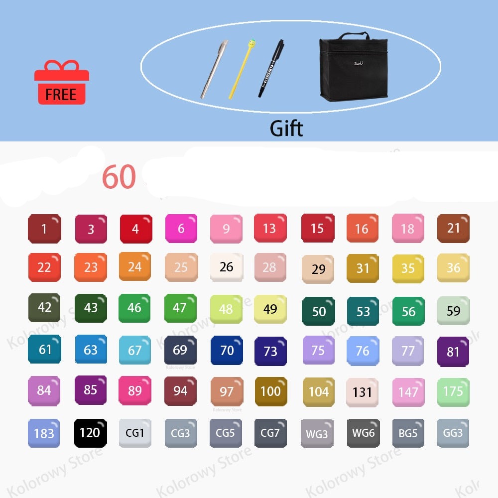 MangaBlend - Professional Colour Markers Set