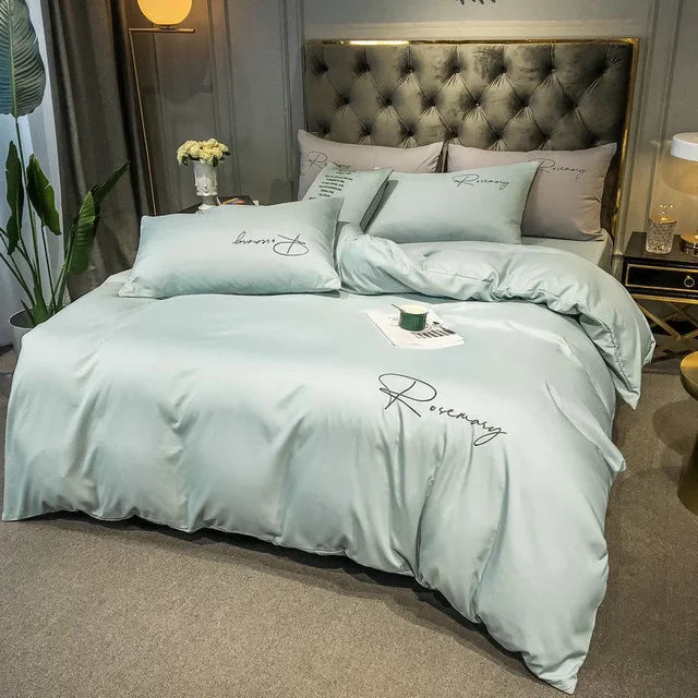EmbroiLux Bedding - Elegant Embroidered Duvet Cover