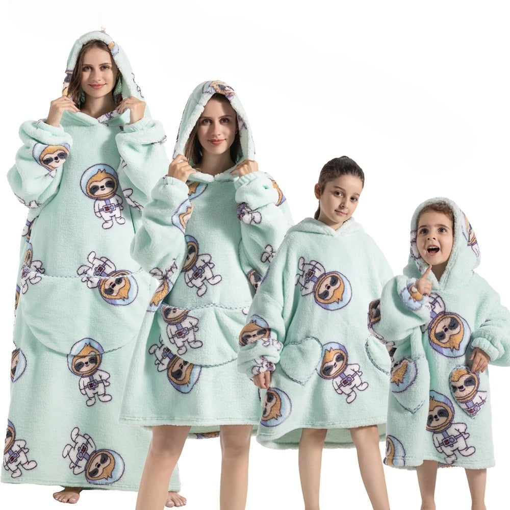 SpookySnuggle - Pumpkin Hooded Blanket for Halloween