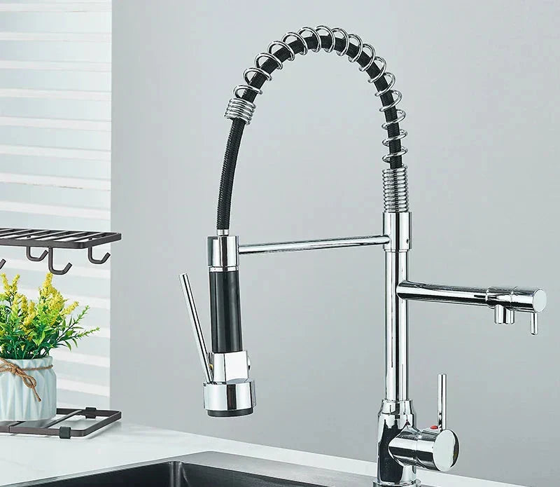 NickelFlex - 360° Rotating Modern Kitchen Mixer Tap
