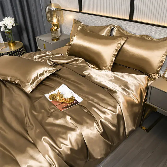 SatinLuxe Duvet Cover - Soft, Glossy Satin Bedding