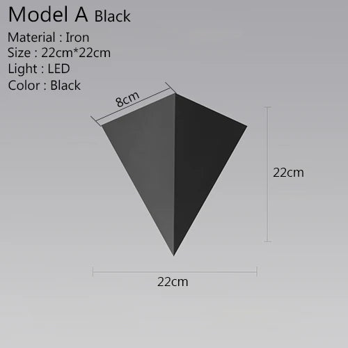 TriGlow Light - Modern 3W LED Wall Light