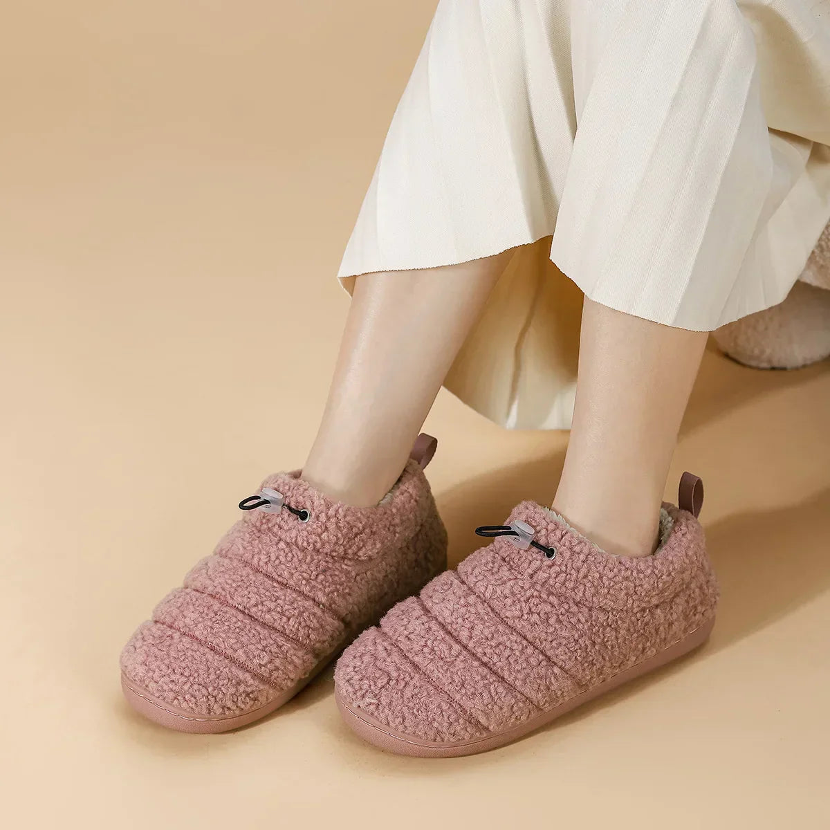 CloudWalk - Non-Slip Plush Slippers for Winter