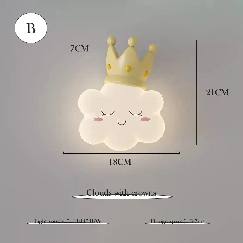 RomanticCloud Lamp - Cloud Wall Sconce for Kids' Bedroom