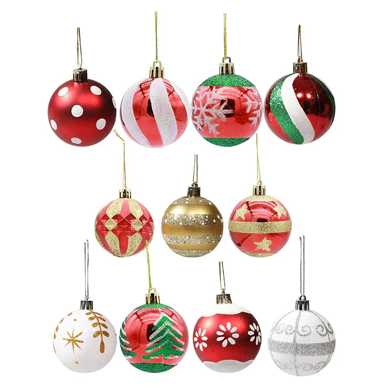 Burswirl - Elegant Snowflake Christmas Ornaments Set of 6
