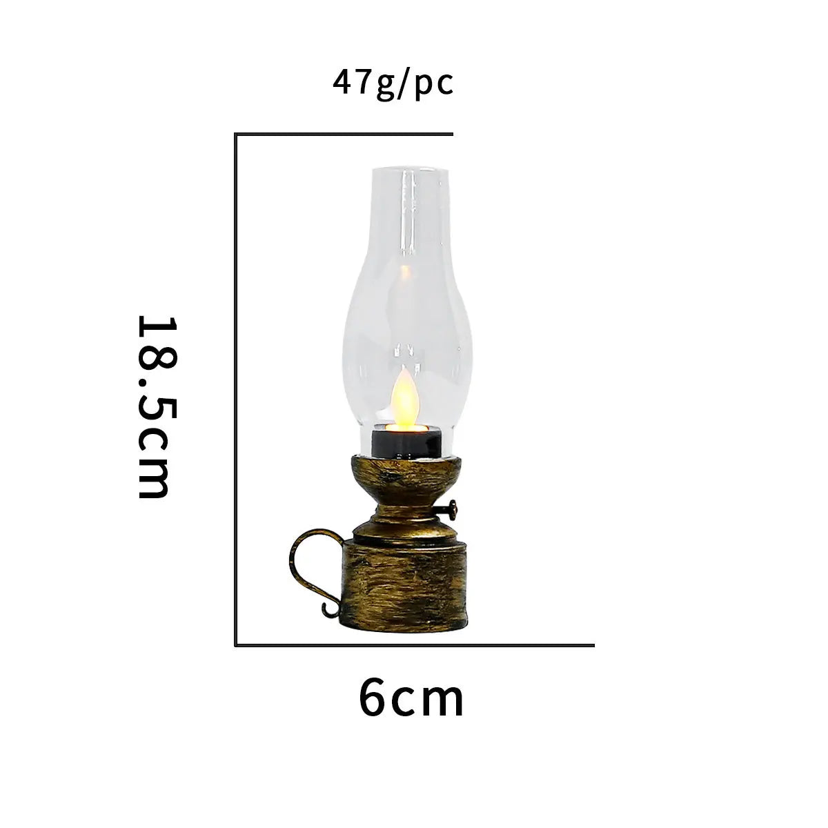 VintageGlow Lampe de Table - Lampe LED Rétro Sans Fil pour la Maison