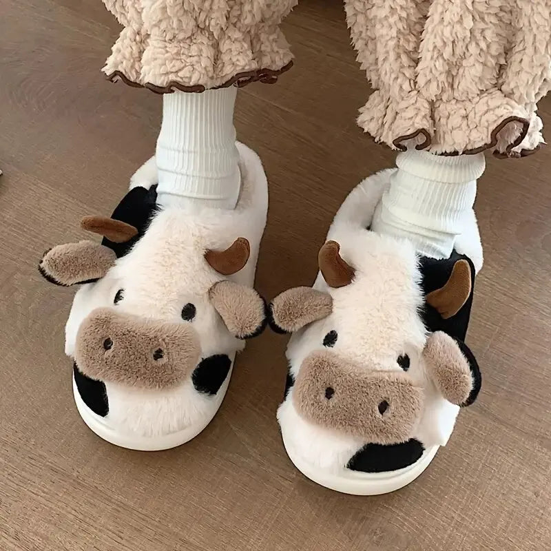 ComfortCow Slippers - Cozy Cow Slippers for Winter Days
