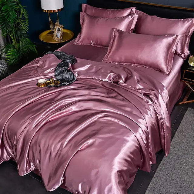 SatinLuxe Duvet Cover - Soft, Glossy Satin Bedding